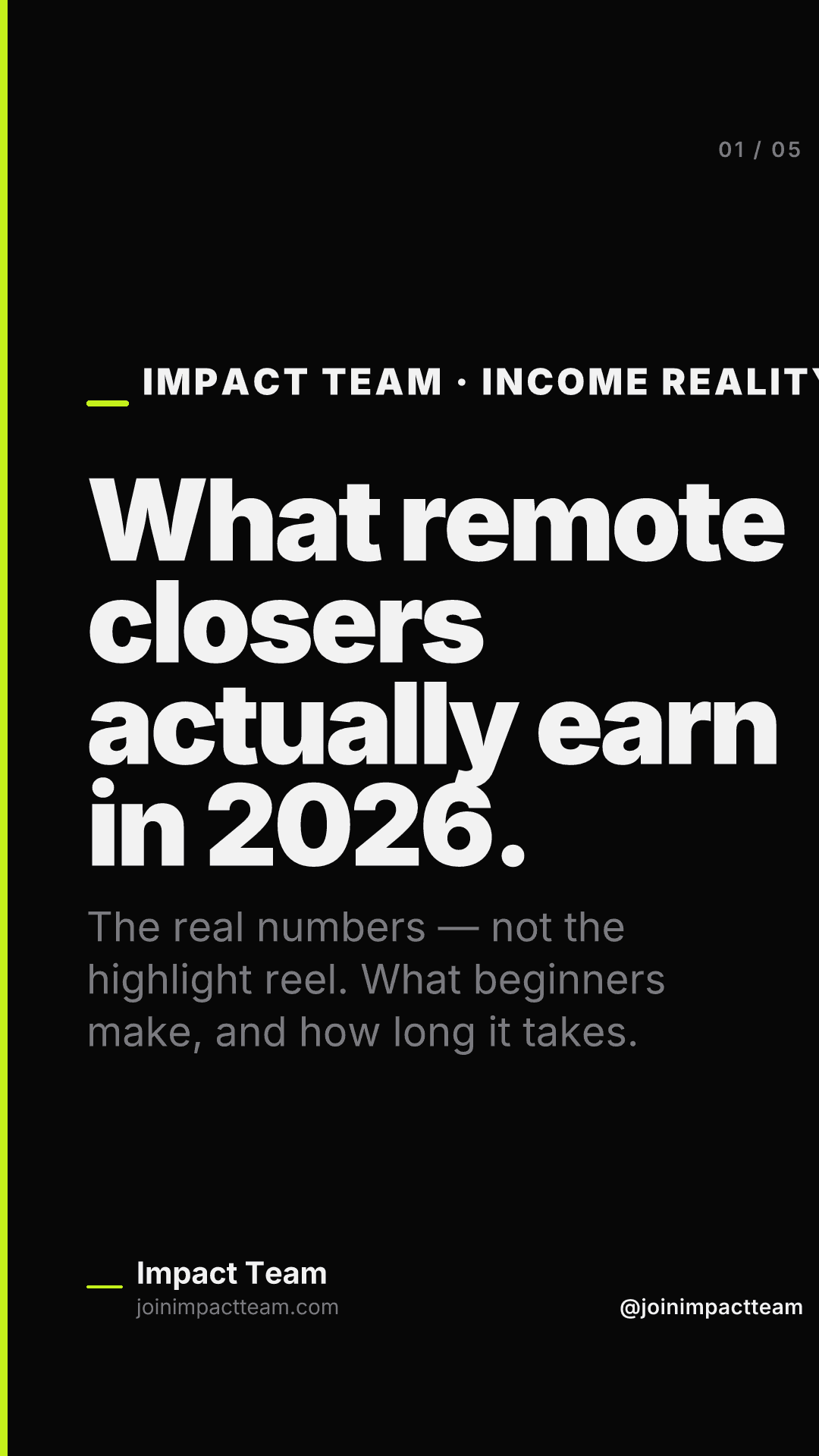 Income Reality Check slide 1